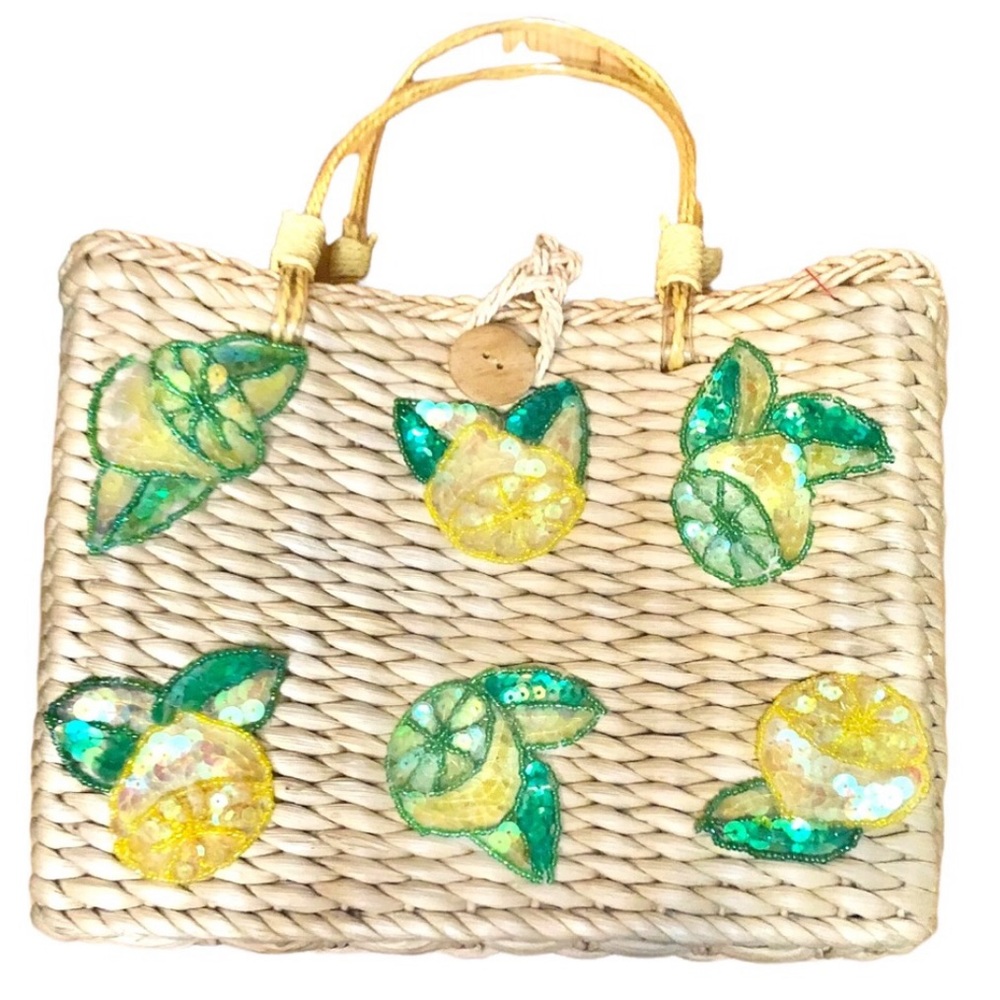 🎉 HOST PICK 🎉VINTAGE HANDMADE STRAW BAG/HANDBAG/PURSE